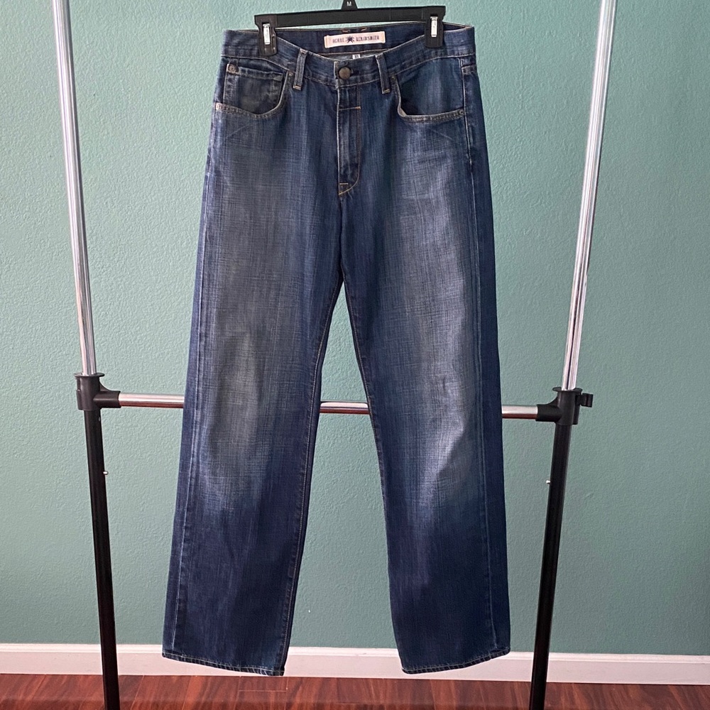 Jake Agave Denim Men’s Jeans 33x29 Blue Loose Fit Straight Cut Denimsmith